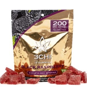 3Chi Delta 9 THC Gummies – Black Raspberry