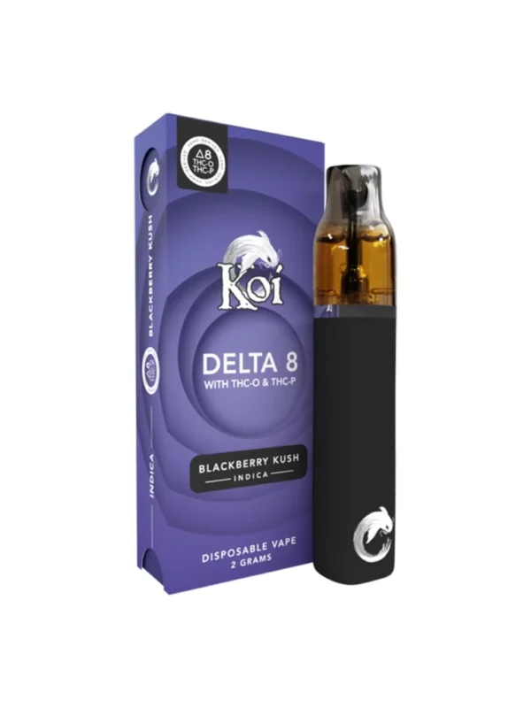 Blackberry Kush Koi D8 + THC-O + THC-P Vape 2G