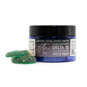 Delta-10 THC Gummies - Blue Raspberry Rings 300mg