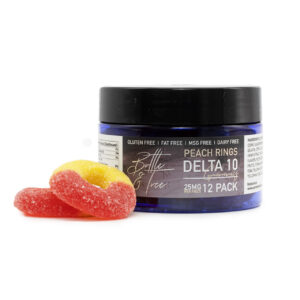 Delta-10 THC Gummies - Peach Rings 300mg