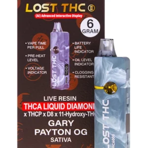 Gary Payton OG Lost THC THC-A Liquid Diamond Disposable