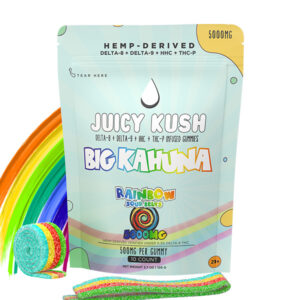 Juicy Kush Big Kahuna Sour Belt Gummies - 5000mg