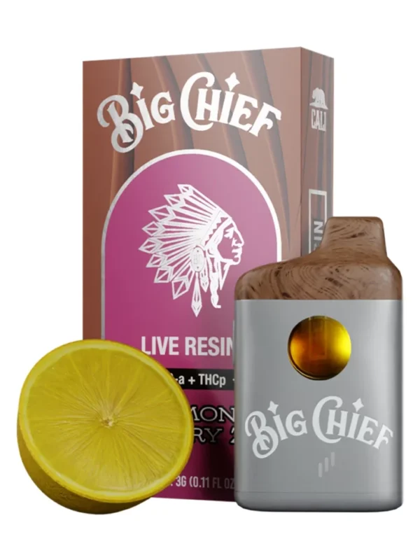 Lemon Berry Big Chief Live Resin THC-A+THC-P Disposable Vape