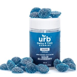 Urb Delta 9 THC Gummies – Sour Blueberry