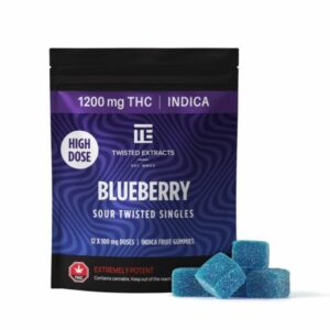 Twisted Extracts High Dose Blueberry Gummies