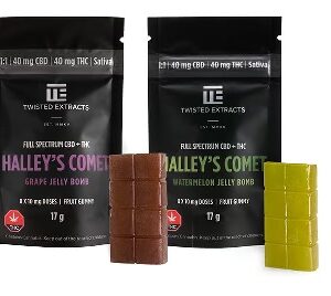 Halley’s Comet Full Spectrum 1:1 CBD:THC Jelly Bomb