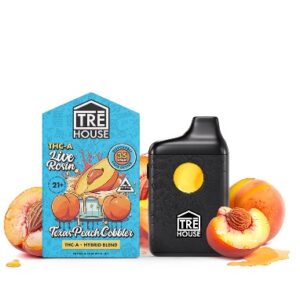 Live Rosin THCA Vape Pen – Texas Peach Cobbler